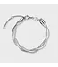 Cluse Armband Elevé twisted snake silver