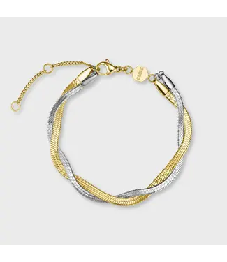 Cluse Armband Elevé braided snake bicolour