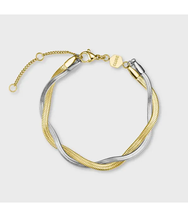 Cluse Armband Elevé braided snake bicolour