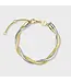 Cluse Armband Elevé braided snake bicolour