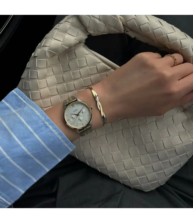 Cluse Armband Elevé braided snake bicolour