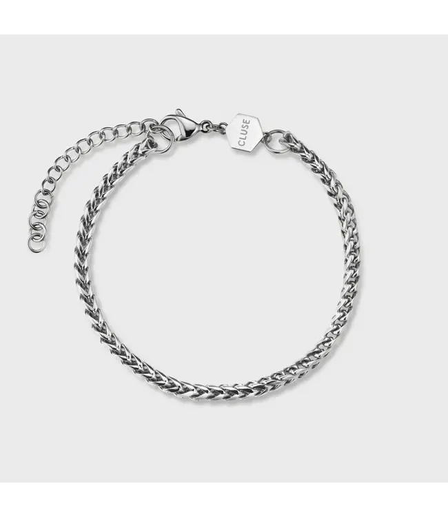 Cluse Armband Essentielle cuban chain silver