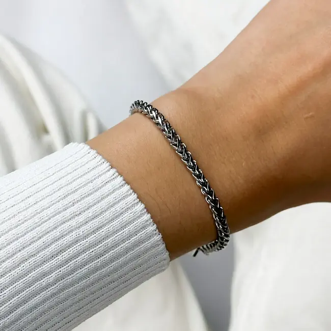 Cluse Armband Essentielle cuban chain silver