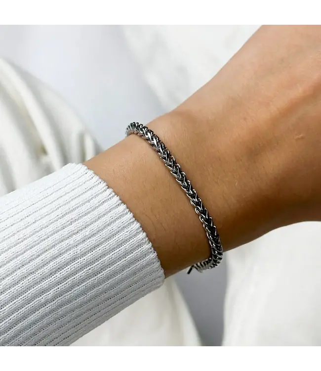 Cluse Armband Essentielle cuban chain silver