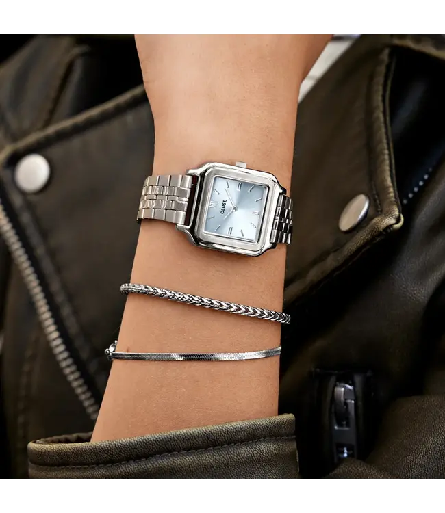 Cluse Armband Essentielle cuban chain silver