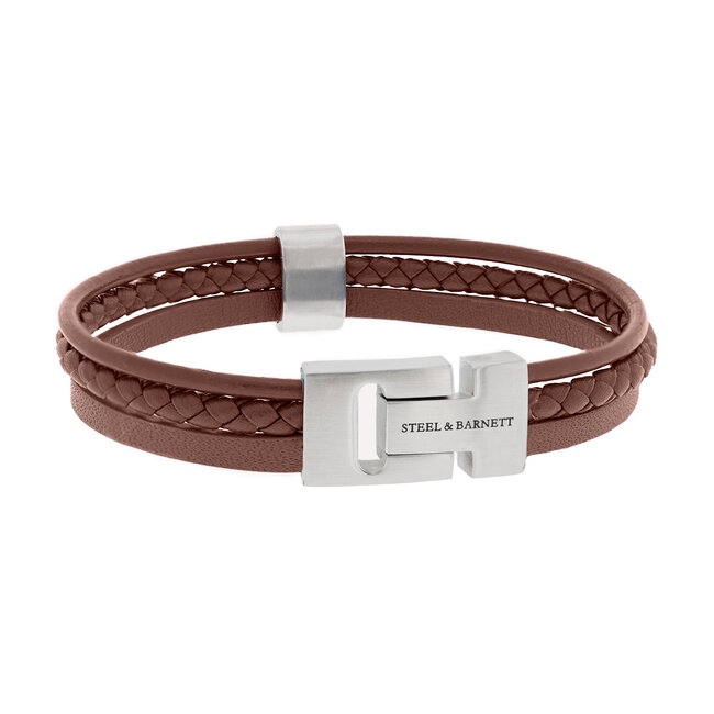 Steel & Barnett Leather Bracelet Casual Cole Peanut M