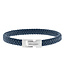 Steel & Barnett Leather Bracelet Archie Jeans Blue M