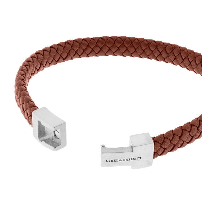 Steel & Barnett Leather Bracelet Archie Peanut M