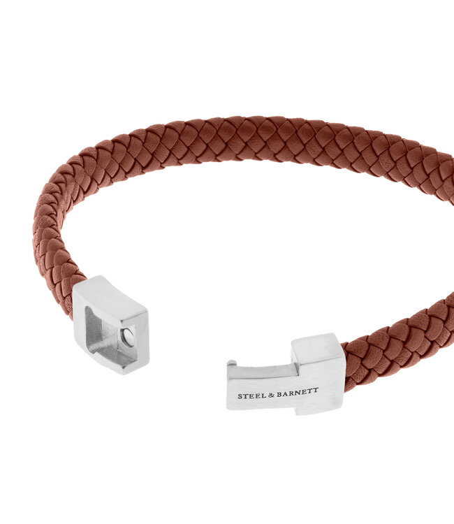Steel & Barnett Leather Bracelet Archie Peanut M