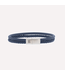 Steel & Barnett Leather Bracelet Denby Jeans Blue  M