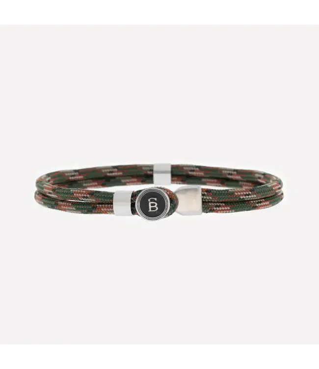Steel & Barnett Rope Bracelet Riptide Woodland M