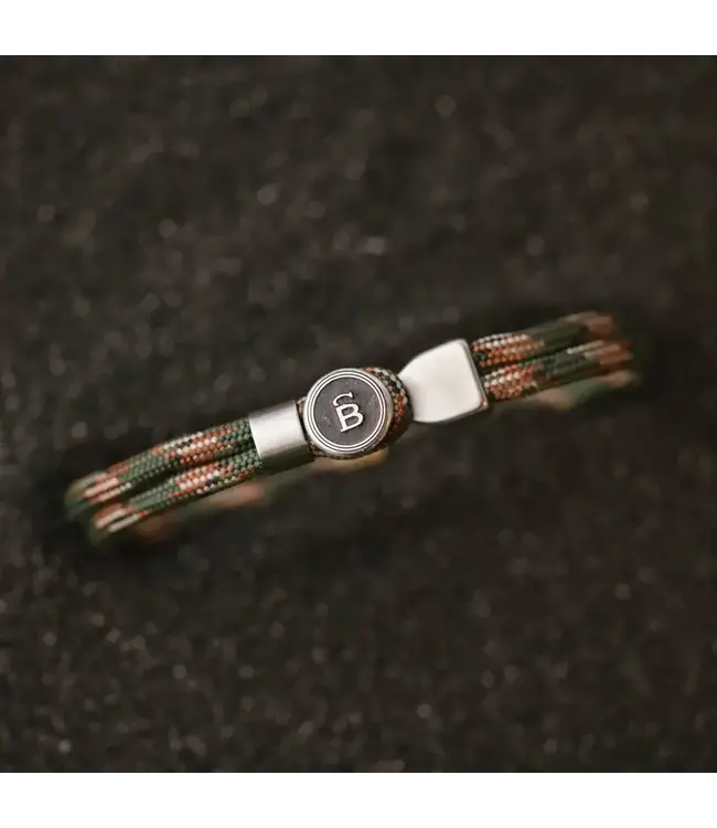 Steel & Barnett Rope Bracelet Riptide Woodland M