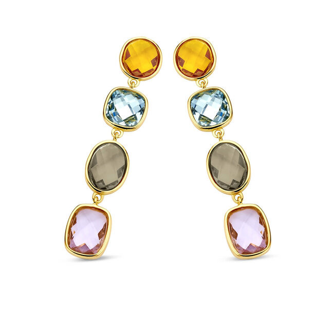 Silver Rose Oorring Veroniek