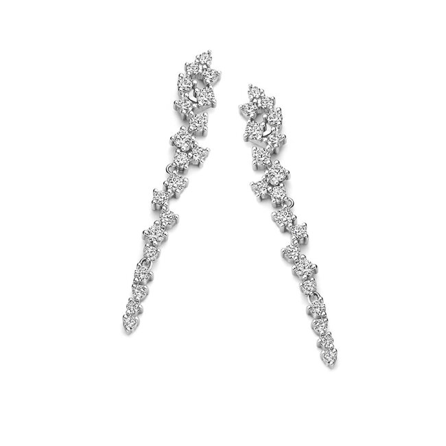Silver Rose Oorring Marthe