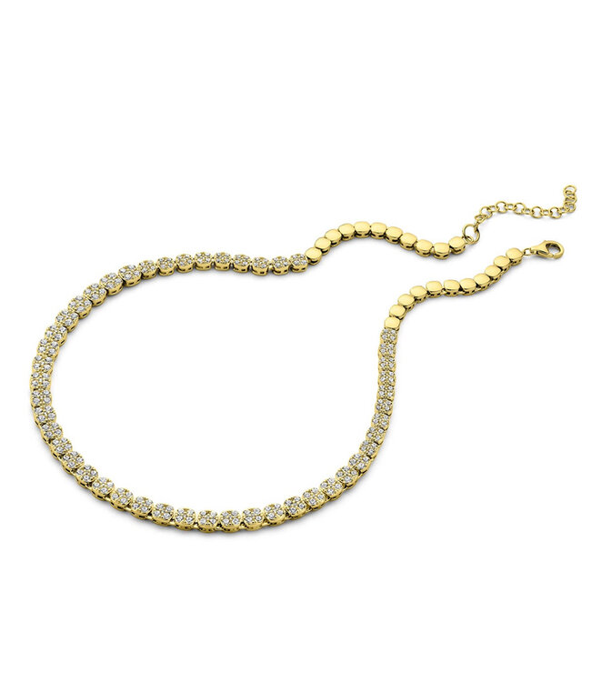 Silver Rose Halsketting Fleure Goud