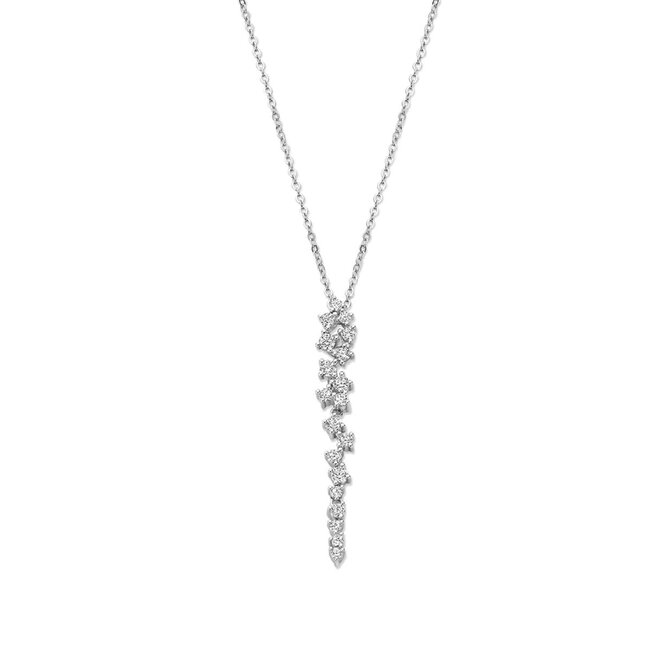 Silver Rose Halsketting Jolien Zilver