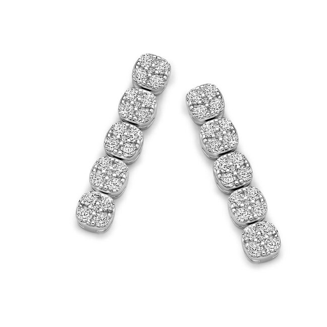 Silver Rose Oorring Hanne