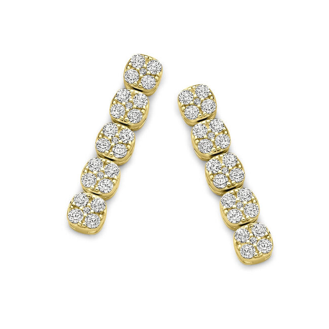 Silver Rose Oorring Hanne