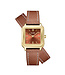 Cluse Uurwerk Gracieuse petite watch double leather nutshell, gold