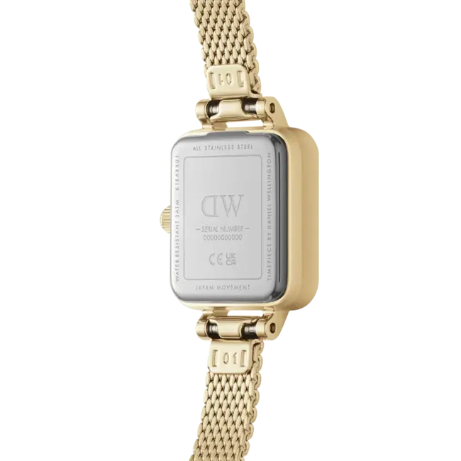 Daniel Wellington Uurwerk Quadro Mini Zwart/Goud