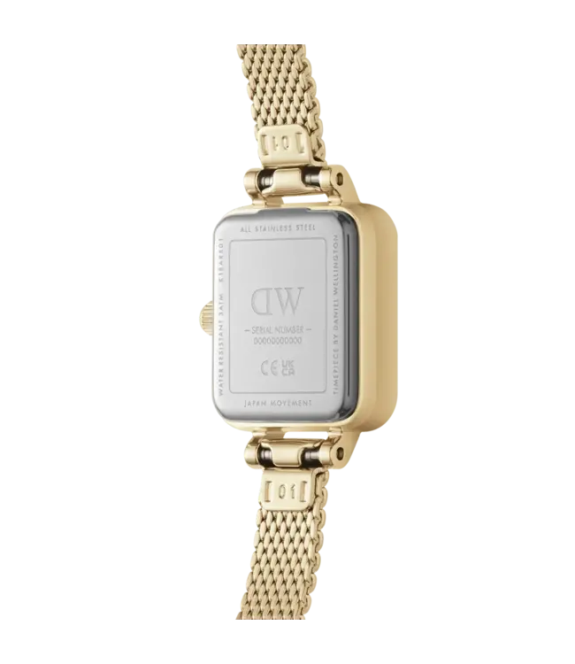 Daniel Wellington Uurwerk Quadro Mini Zwart/Goud