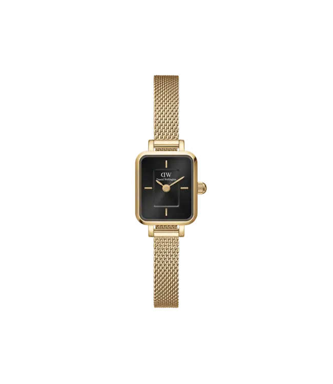 Daniel Wellington Uurwerk Quadro Mini Zwart/Goud