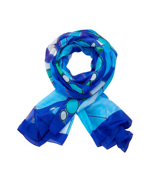 Les Cordes Sjaal LCSCARVES196 Multi Blauw