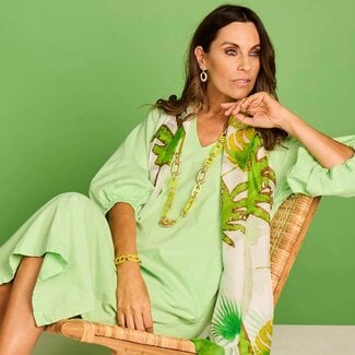 Les Cordes Sjaal LCSCARVES195 Multi Groen