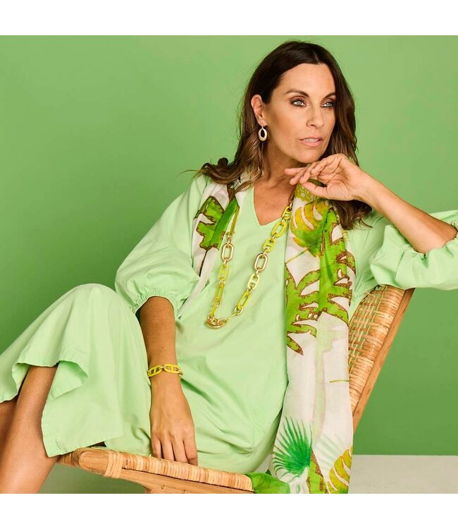 Les Cordes Sjaal LCSCARVES195 Multi Groen