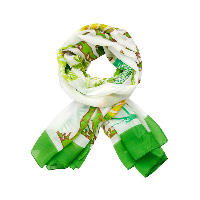 Les Cordes Sjaal LCSCARVES195 Multi Groen