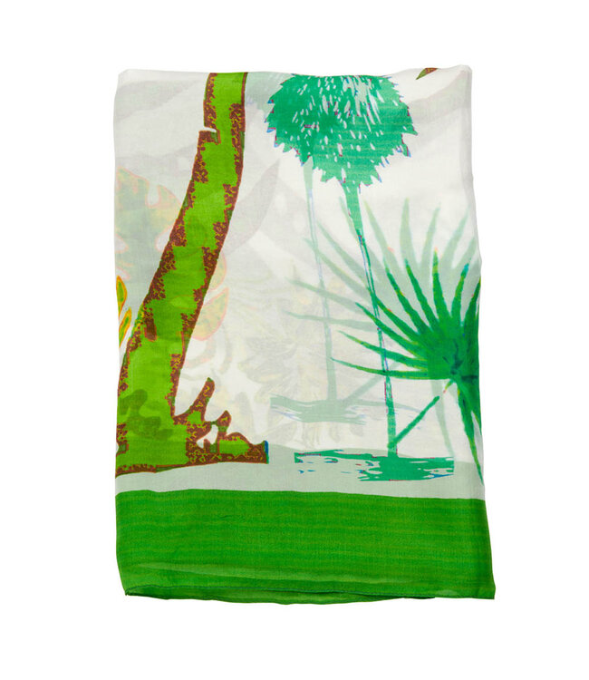 Les Cordes Sjaal LCSCARVES195 Multi Groen
