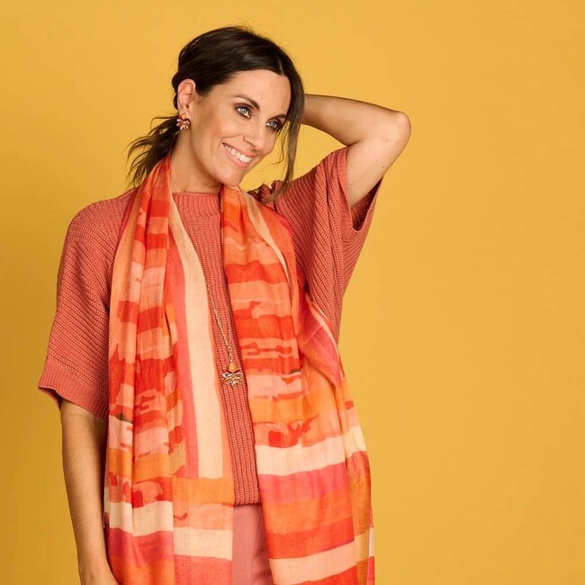 Les Cordes Sjaal LCSCARVES177 Oranje