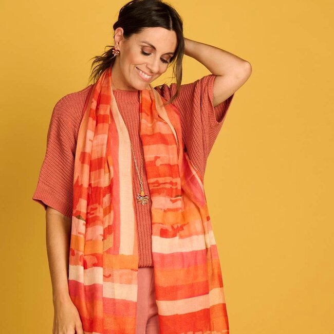 Les Cordes Sjaal LCSCARVES177 Oranje