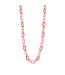 Les Cordes Halsketting Dewikilang Fushia/Roos