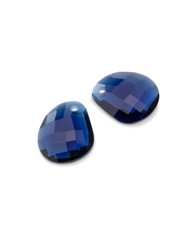 MelanO KO Shaped facet Lake blue