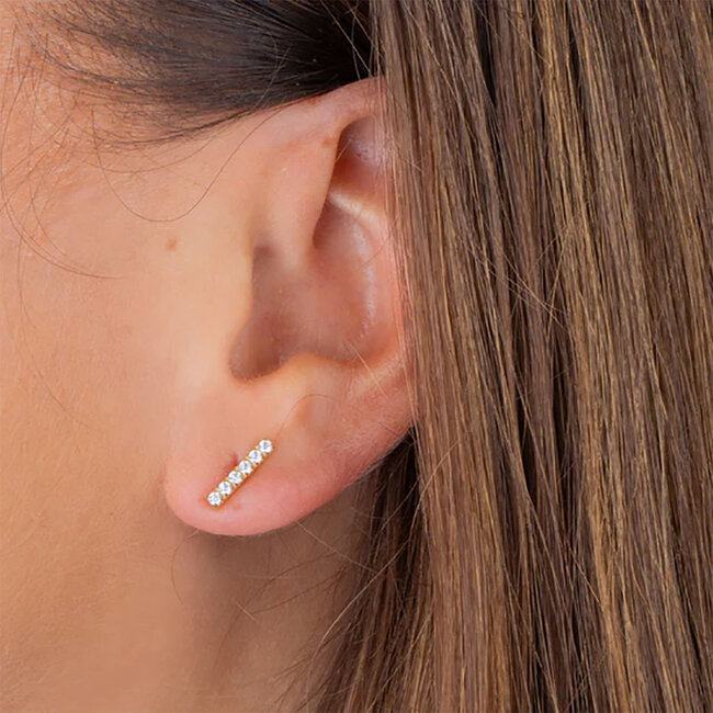 MelanO FR Jayce cz earring Crystal