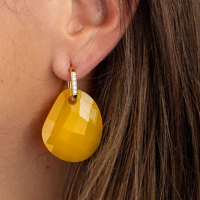 MelanO KO Shaped facet Bright yellow