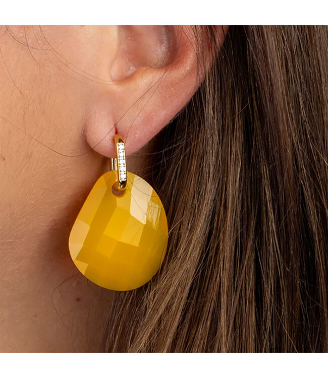 MelanO KO Shaped facet Bright yellow