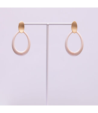 Flo Jewelry Oorring Amaya Ecru
