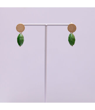 Flo Jewelry Oorring Aniek Green