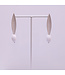 Flo Jewelry Oorring Famke Silver/White