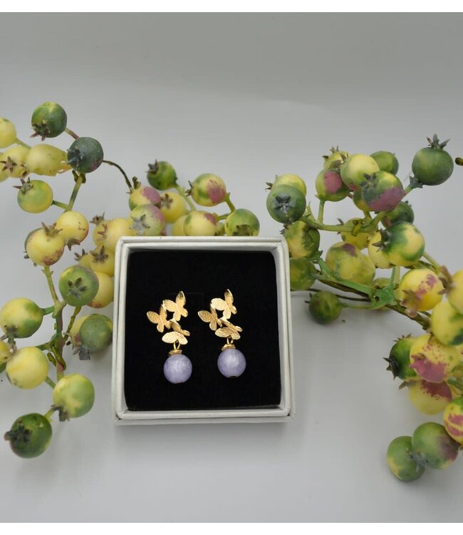 Maison Cachet Oorring Papillons Lila