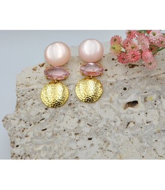 Maison Cachet Oorring Brillantes Roses