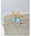 Maison Cachet Oorring Fleurs Doubles Ciel