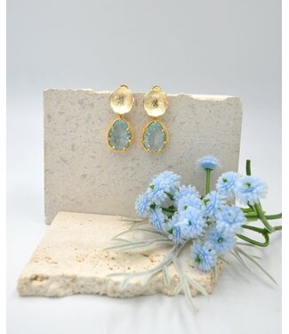 Maison Cachet Oorring Fleurs Ciel