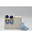 Maison Cachet Oorring Fleuries Bleu