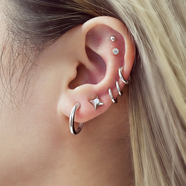 Ania Haie Oorring Tube Small Huggie Hoop