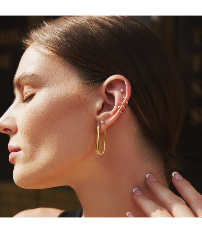 Ania Haie Oorring Tube Small Huggie Hoop