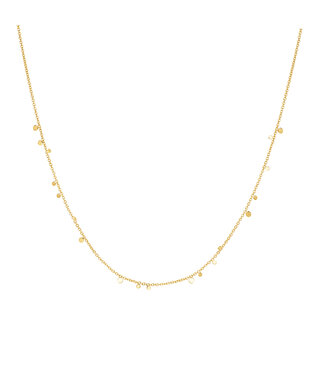 Ania Haie Halsketting Mini Disc Drop Stacking Gold