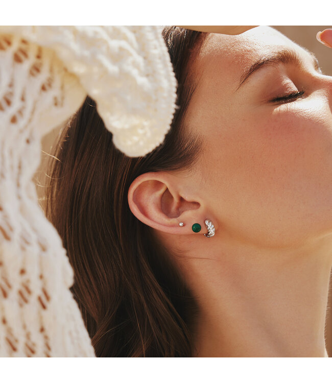 Ania Haie Oorring Bold Texture Small Huggie Hoop